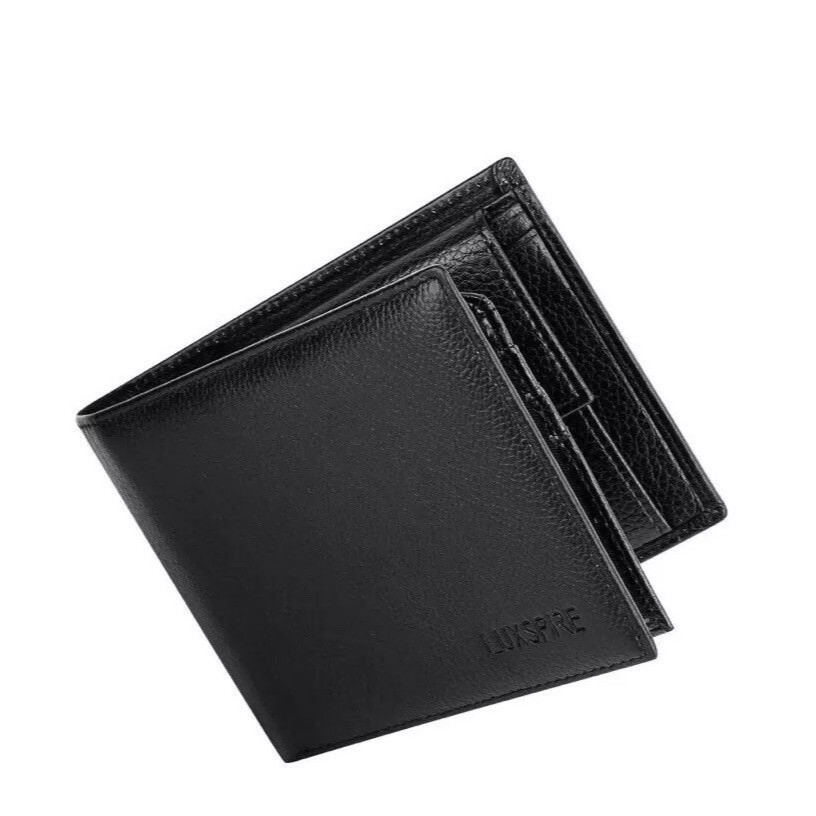 Luxspire Mens Bifold Wallet Front Pocket Rfid Blocking Genuine Leather Brown New